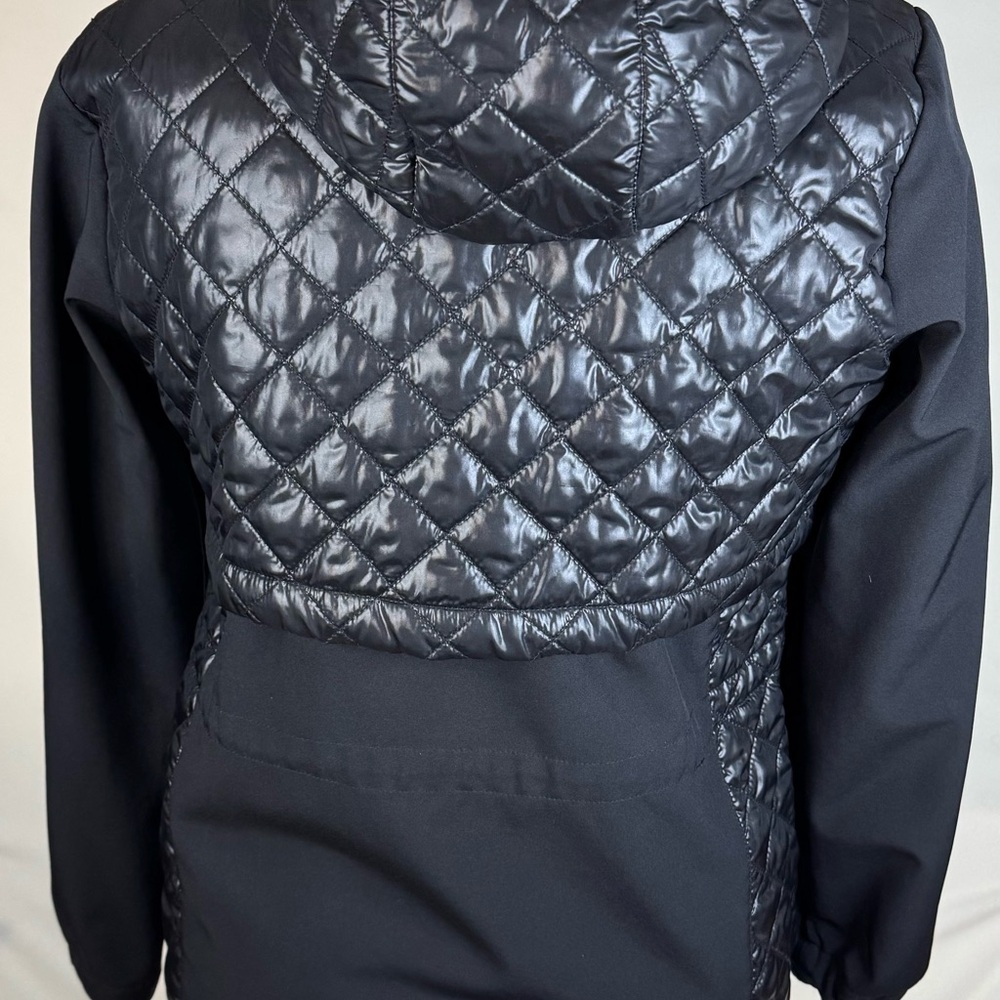 NWOT Tommy Hilfiger NHL Pittsburgh Penguins Quilted Hooded Jacked Black Small - Picture 2 of 15